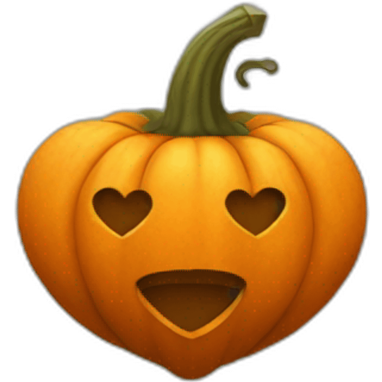 pumpkin heart emoji