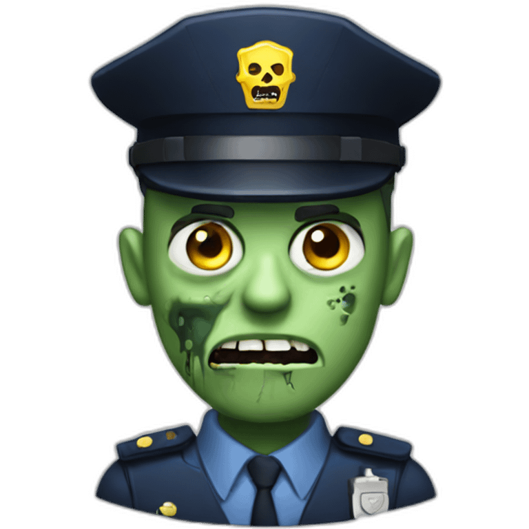 zombie security guard emoji