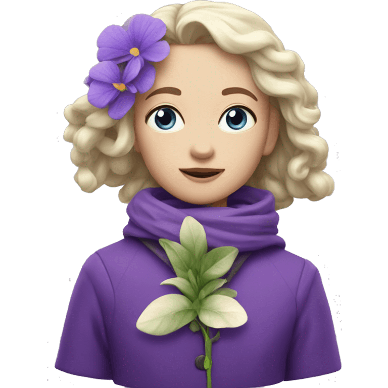 Une violette ( fleur) emoji