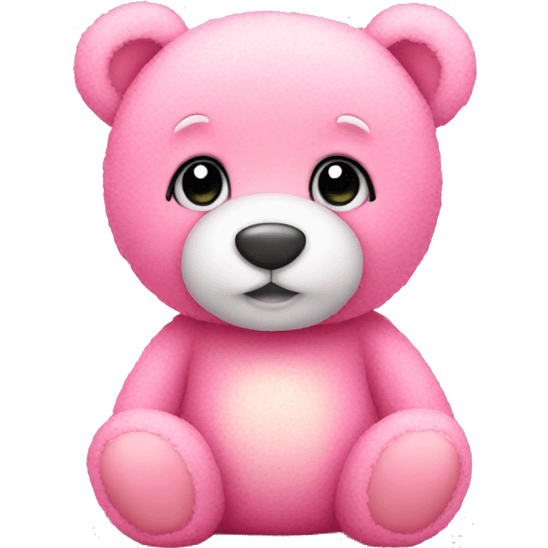 Cute pink teddy bear  emoji