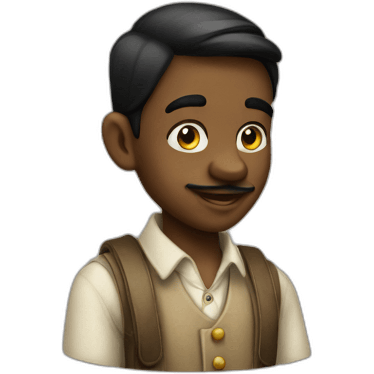 black pinocchio emoji