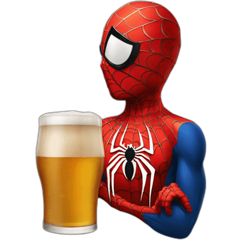 Spiderman biere emoji