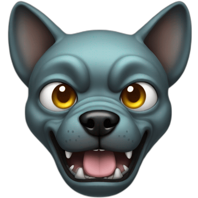 angry dog alien emoji