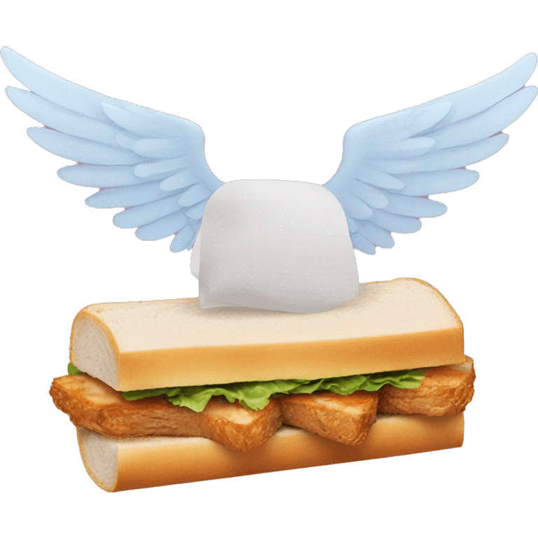 Sandwich with wings emoji