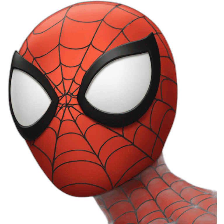 Sad spider man emoji