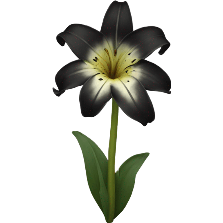 Black lily emoji