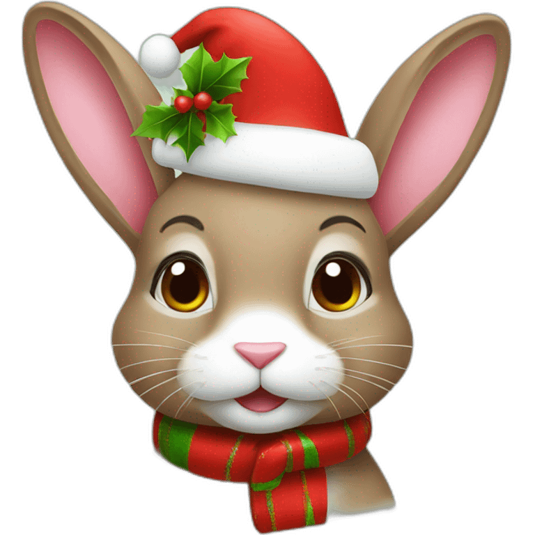 christmas bunny emoji