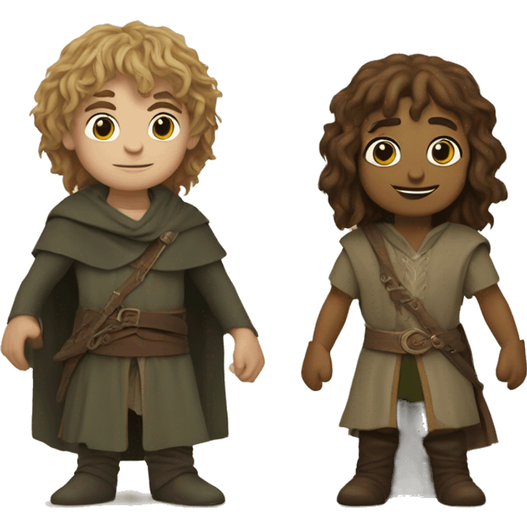 Meri and pippin from the lord of the rings emoji