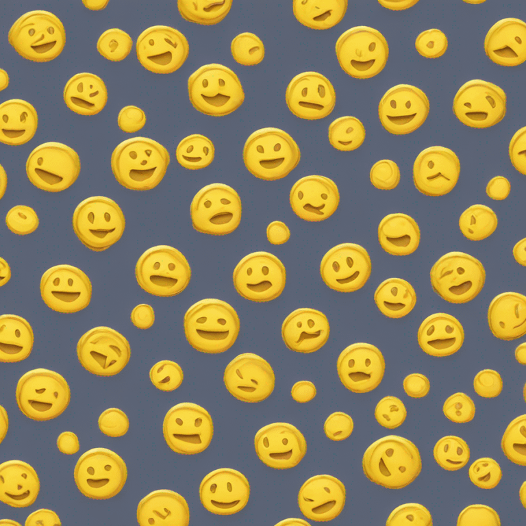 yellow coin emoji, simple, not complicate, cute atmosphere emoji