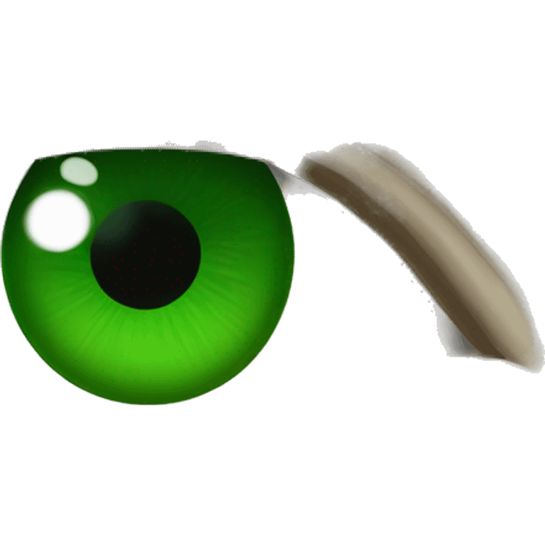 Ninja green eye emoji