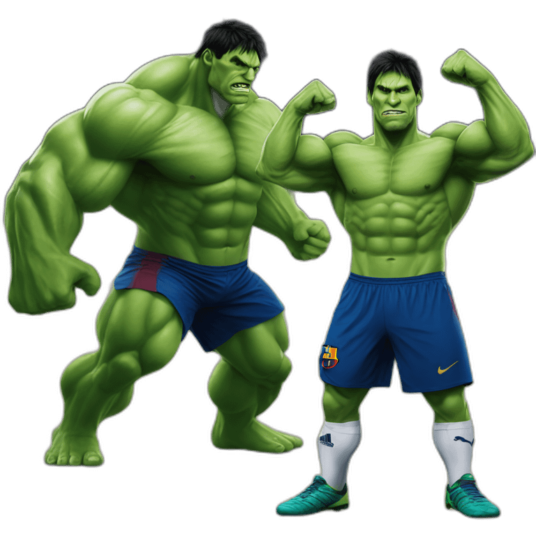 lionel messi as hulk emoji