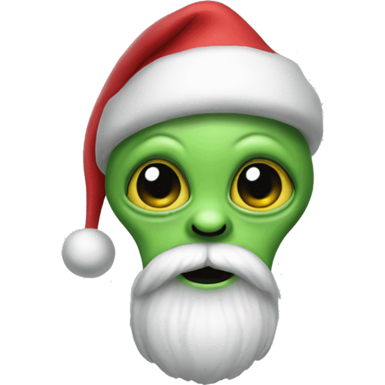 Alien Santa emoji