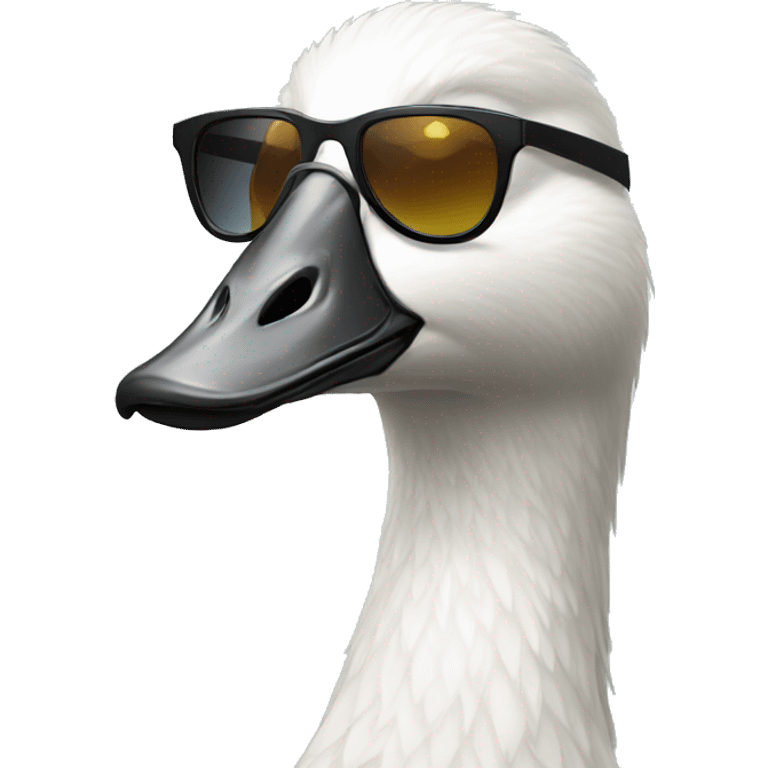 cool goose in sunglasses emoji