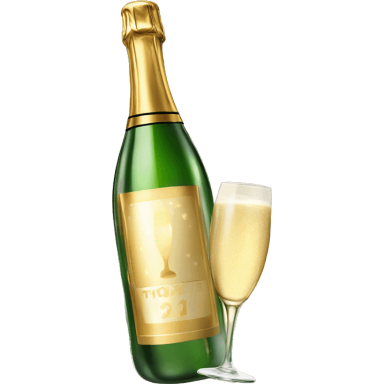 champagne cheering emoji