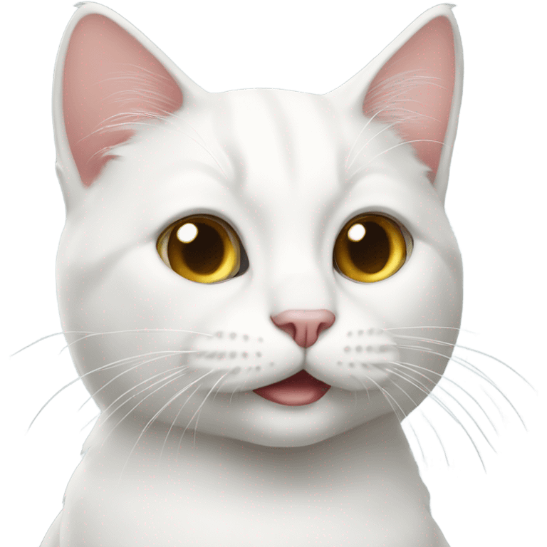 White cat emoji