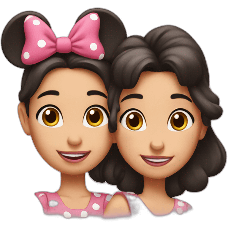 minnie and daisy emoji