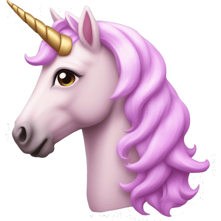 pembe taçlı unicorn emoji