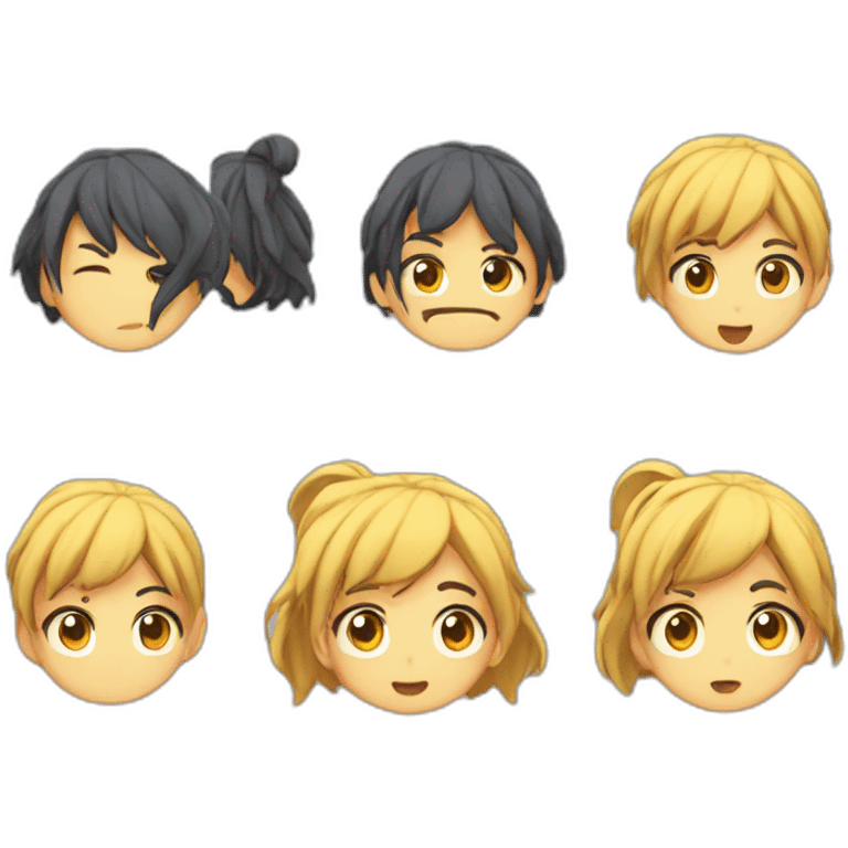 Emoji de sorpresa estilo anime emoji