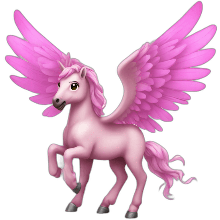 Pegasus pink emoji