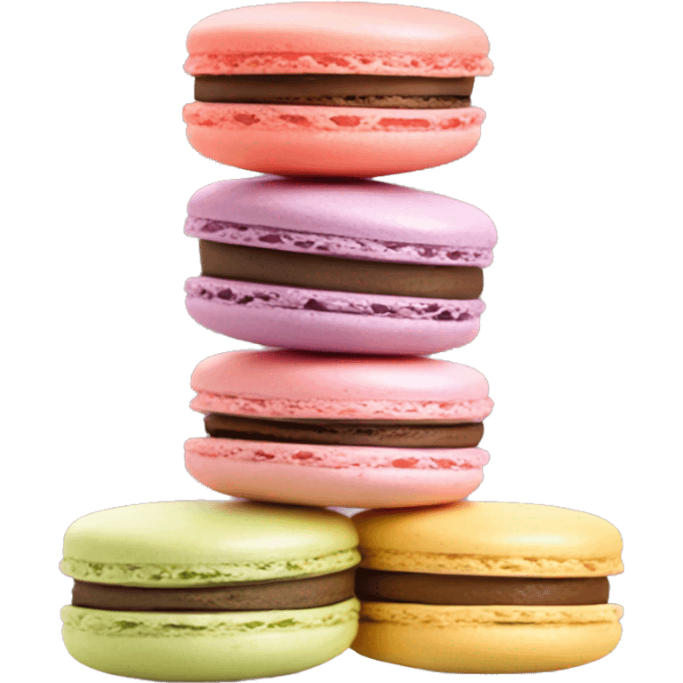 Macarons stacked on top of each other emoji