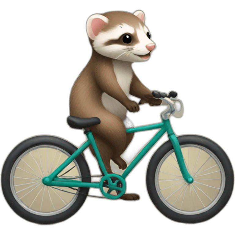 ferret ride a bicycle emoji