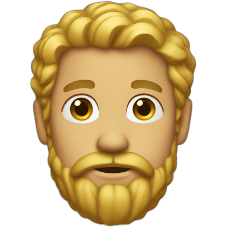 gold bearded man with earring emoji