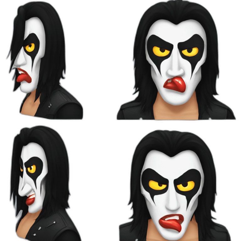 kiss gene simmons emoji