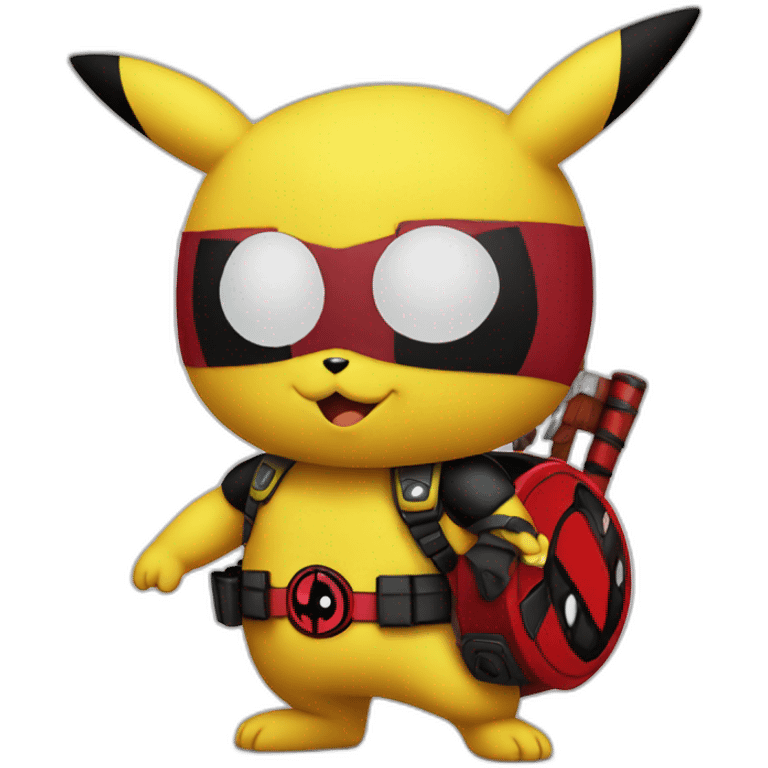 Pikachu Deadpool  emoji