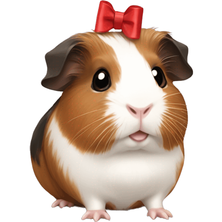 guinea pig with a bow emoji