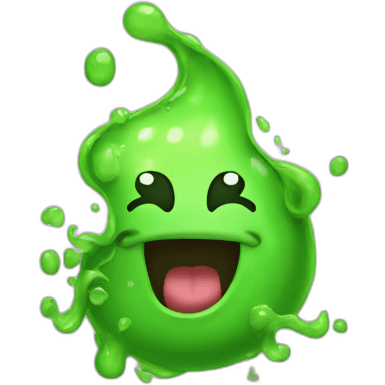 Slime waving emoji