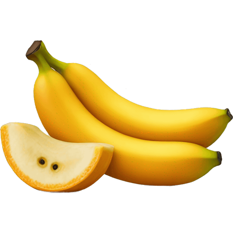 Banana eat the orange emoji