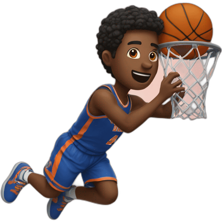 A guy dunking  emoji