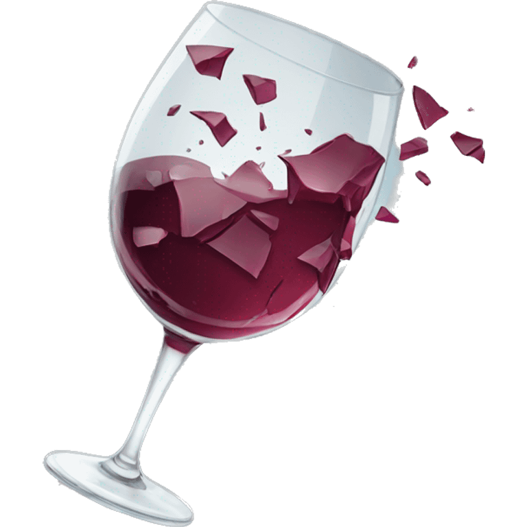 shattered wine glass emoji