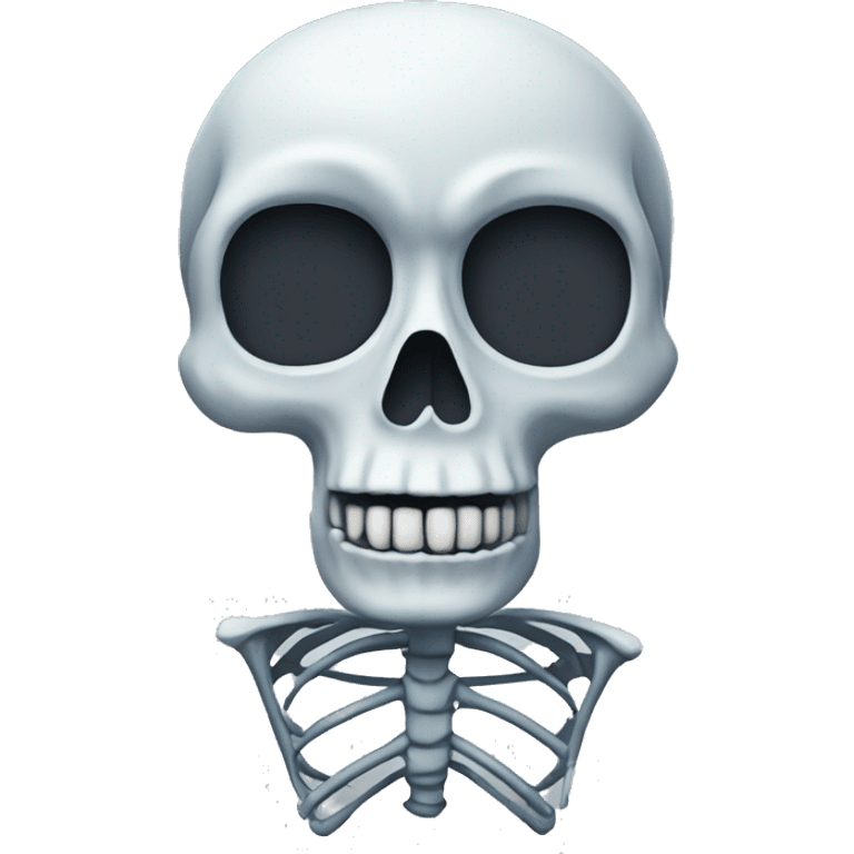 skeletal ,cold emoji