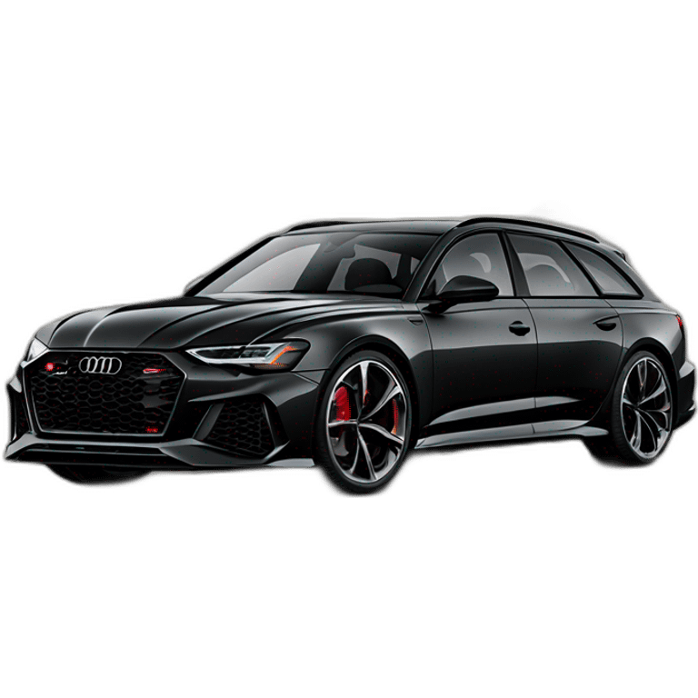 Black Audi rs6 2023 emoji