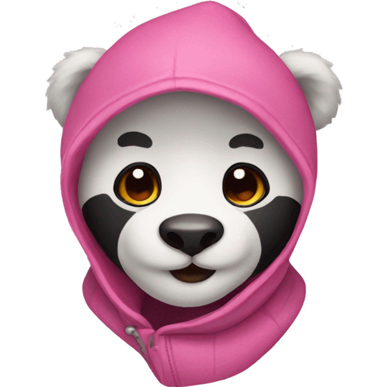 Pink panda emoji emoji