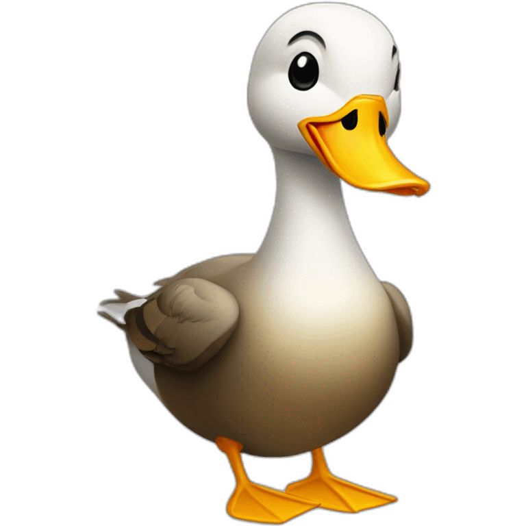 A duck with the face of Avram Andrei Tiberiu emoji