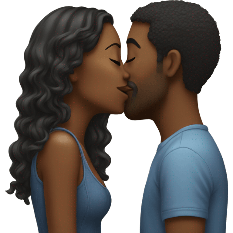 Couple kissing emoji