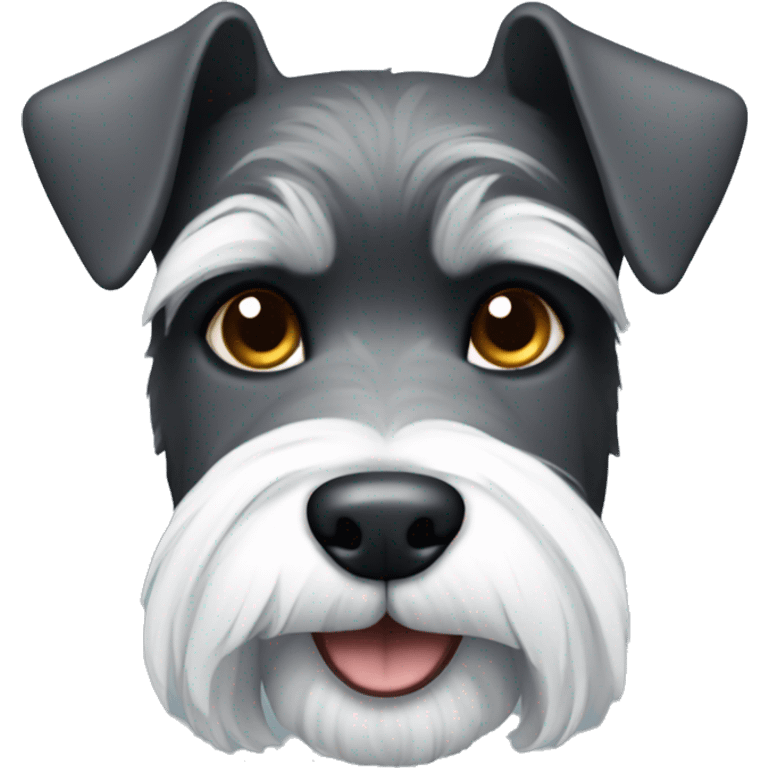 Schnauzer face emoji