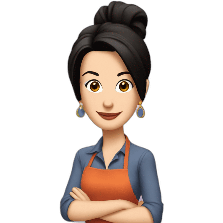 Monica geller in friends cooking emoji