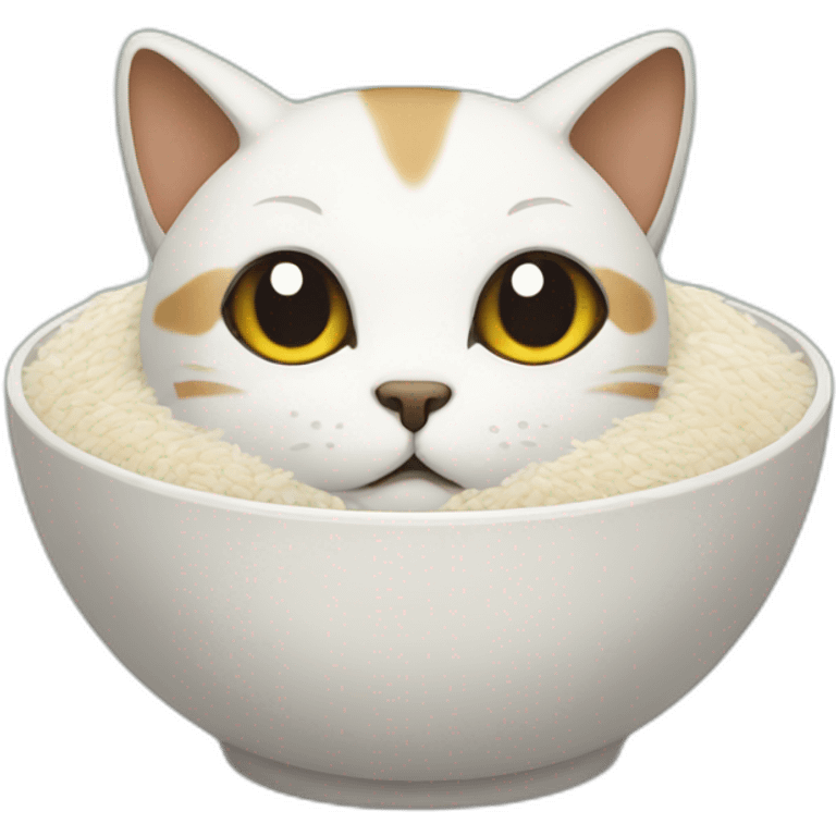 cat with rice emoji