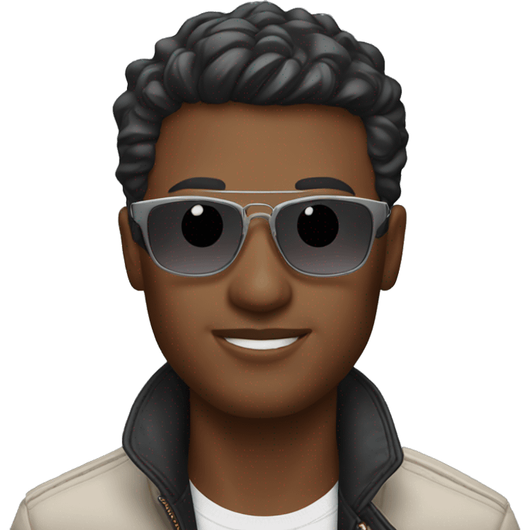 guy with cartier sunglasses  emoji