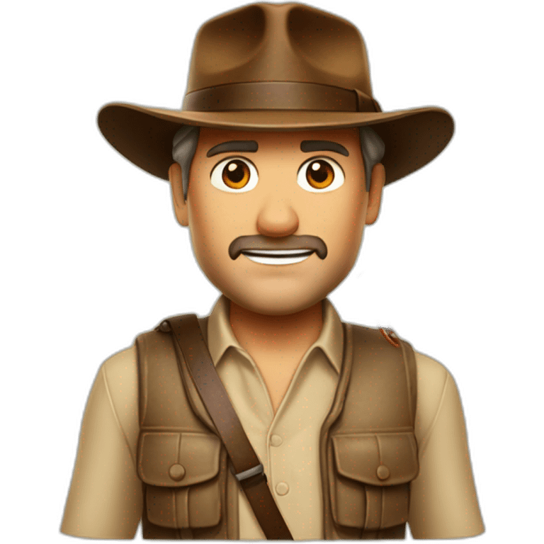 Indiana jones sur un crabe emoji