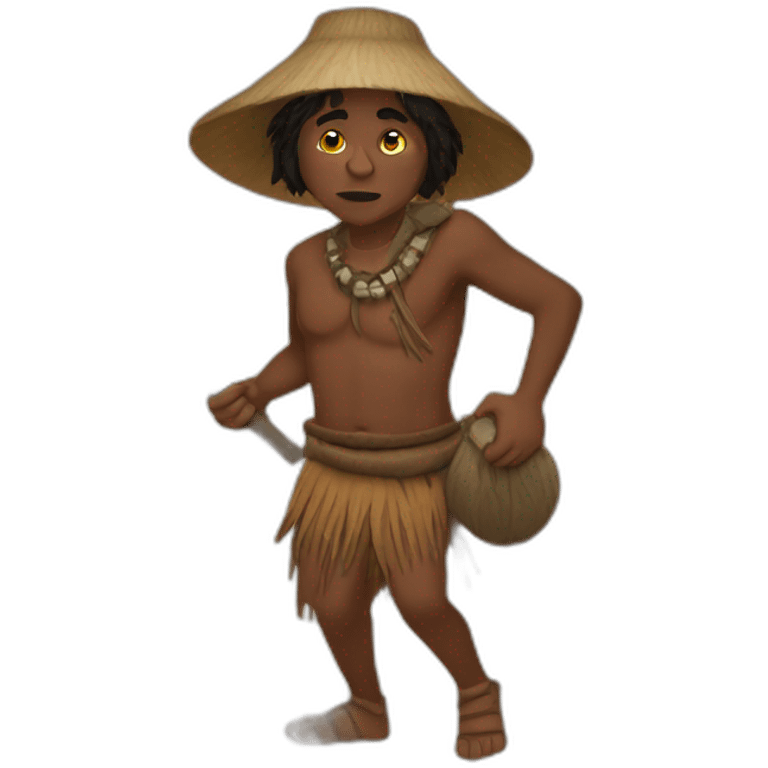 Aborigine hunting emoji