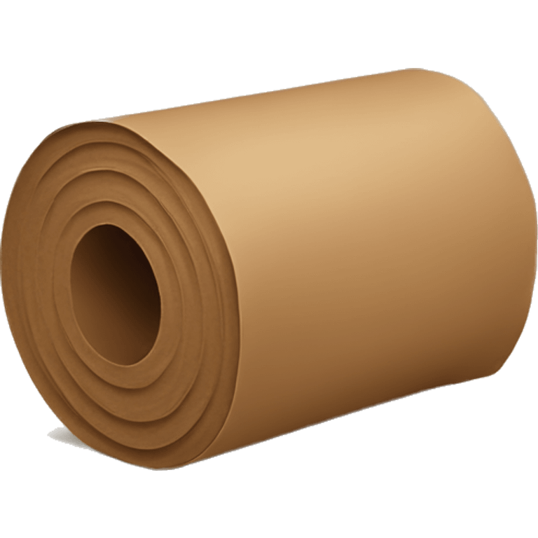 Brown paper roll emoji