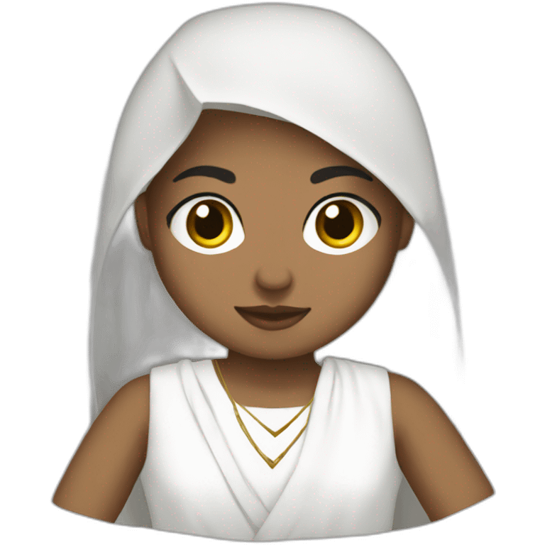 Baloch wear white dress emoji