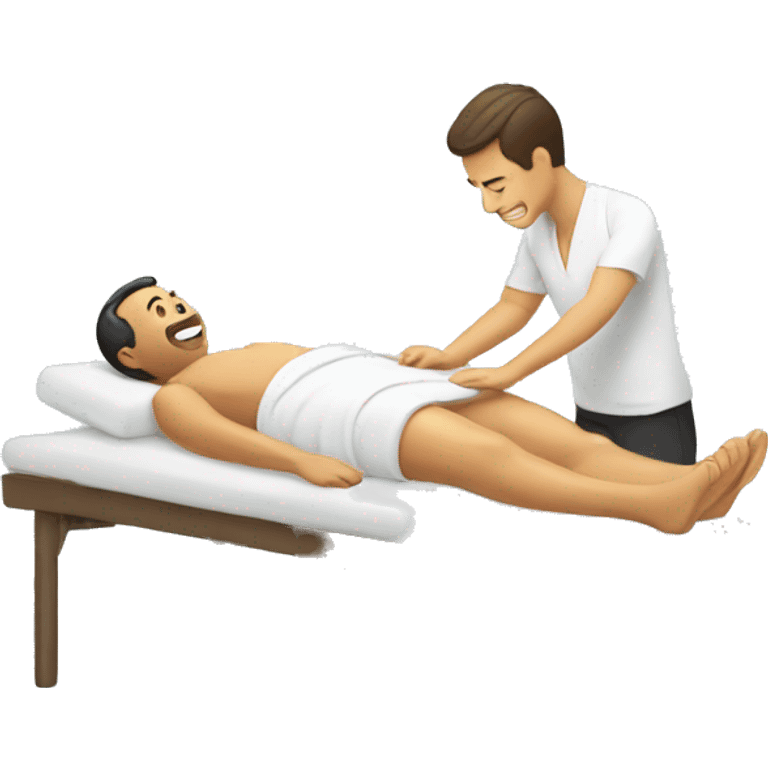 Man having massage emoji