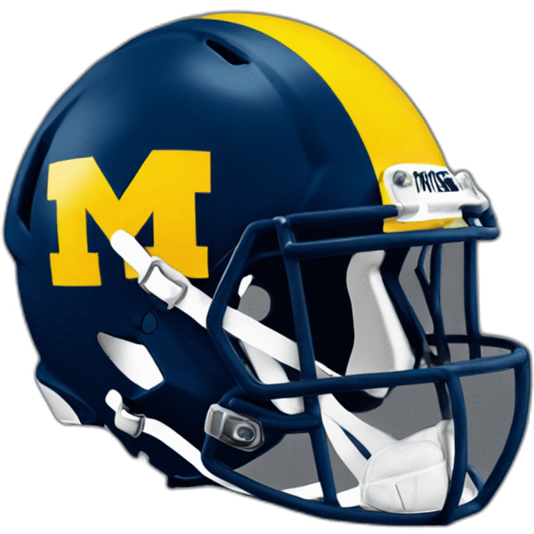 University of Michigan wolverines football helmet emoji