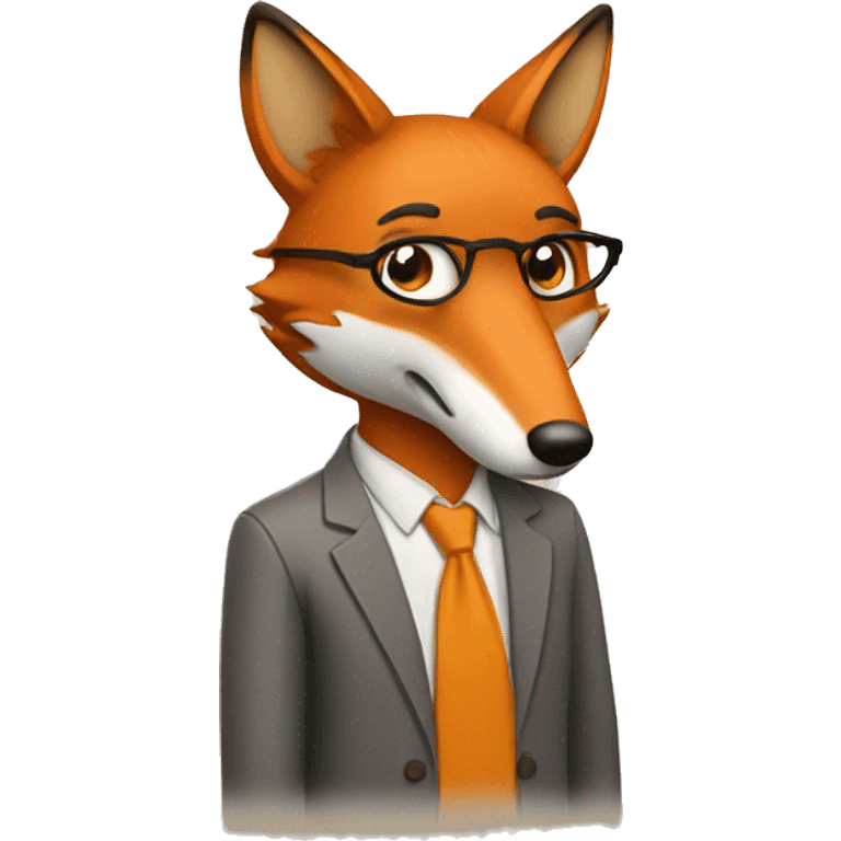 A fox teacher emoji