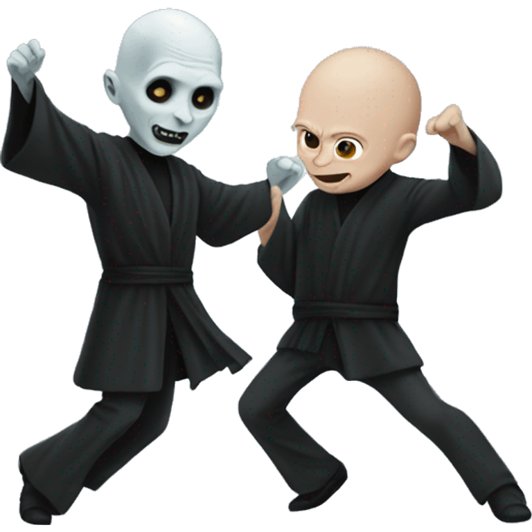 Voldemort and Harry dancing emoji